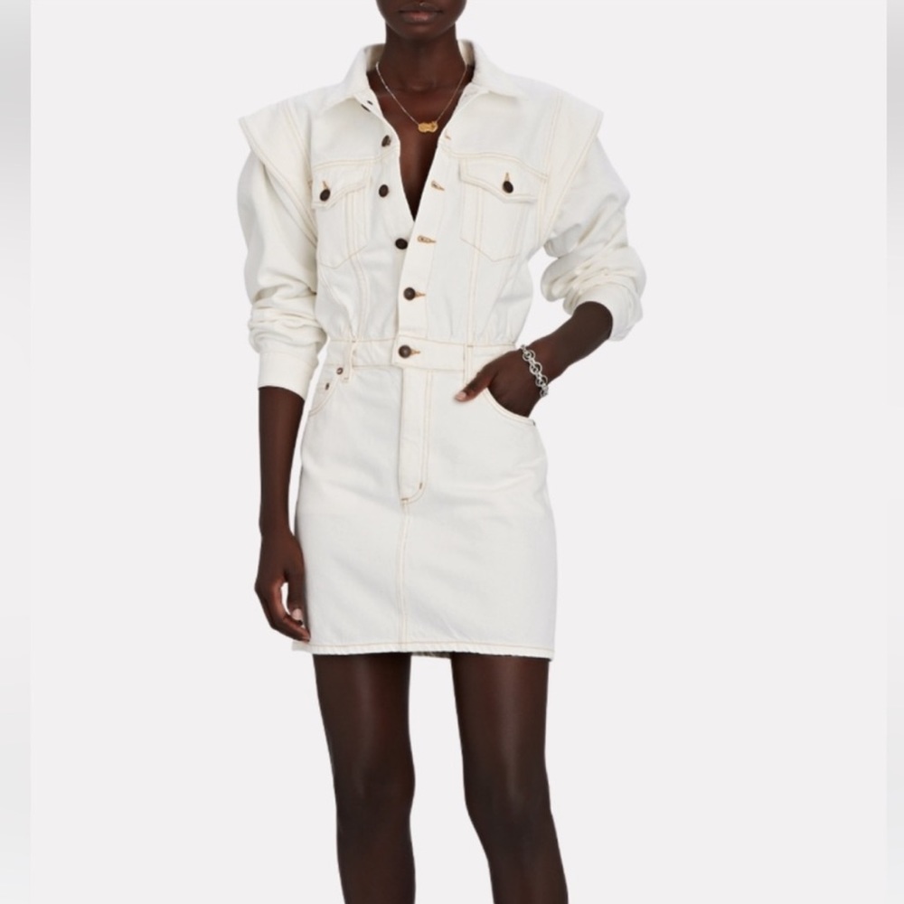 Agolde white denim Reyna dress